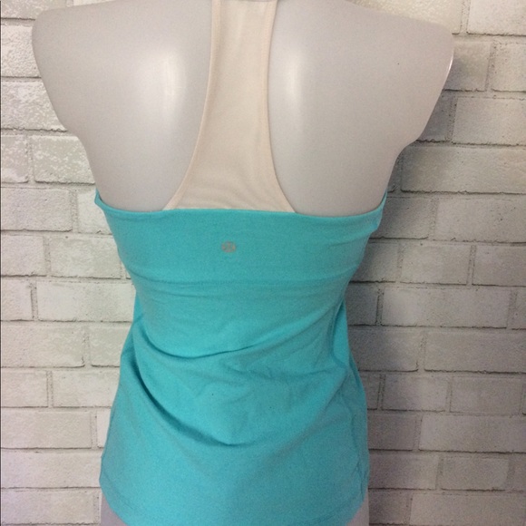 Lululemon women’s tanks teal green/ white and gray - Picture 3 of 7